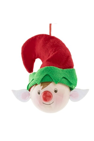 SHOPIENS Glob de Crăciun elf 3D 6,5 cm