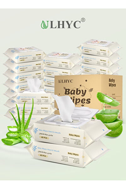 ULHYC مناديل مبللة للأطفال خالية من الكحول والعطور، 24 عبوة من مناديل الأطفال...