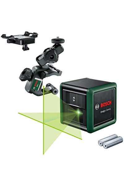 Bosch Quigo Green Laser Level 0603663CZ0, 12 m range, ±0.6 mm/m accuracy