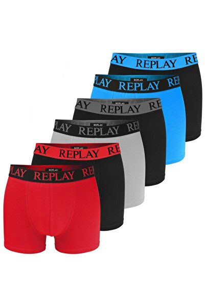 Replay Men’s Boxer Shorts Set of 6 – Cotton – Logo