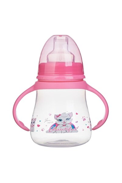 OEM Ροζ πλαστικό ποτηράκι με στόμιο και χερούλια - Unicorn Honey Baby 270 ml