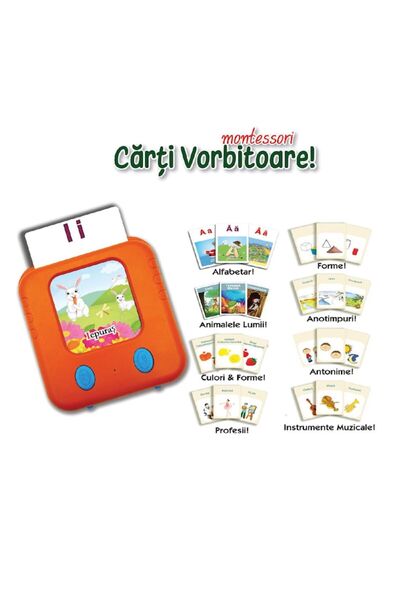 MONTESORİ Montessori electronic educational board game "talking books" - idea