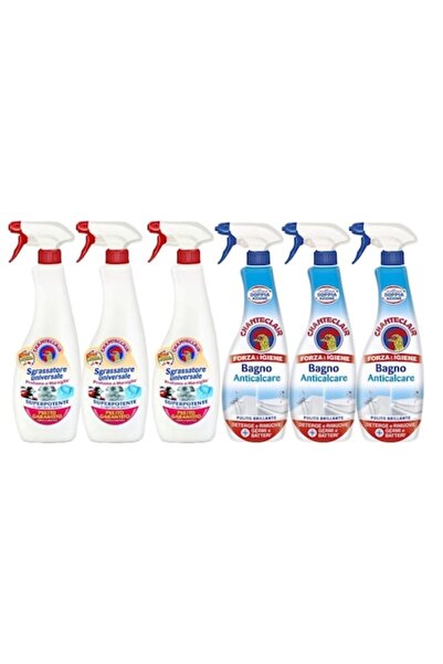 Chanteclair Chante Clair Cleaning Set - 3x Degreaser 600ml (Marseille), 3x An...