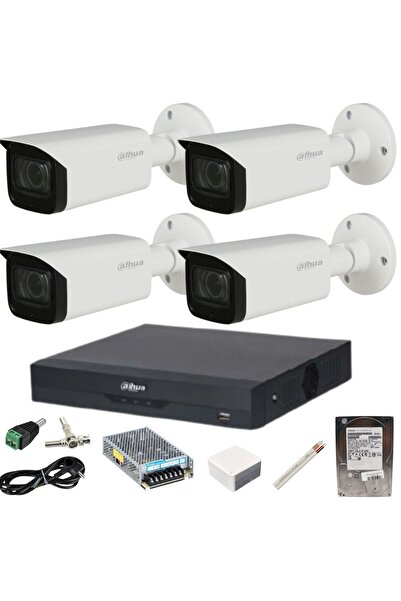 DAHUA Sistem de supraveghere cu 4 camere, 2MP, Full-Color Night, DVR pe 4 canale + HDD de 1TB