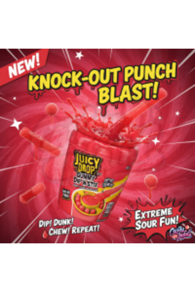 Bazooka Juicy Drop Gummy Dipperz Strawberry 96g