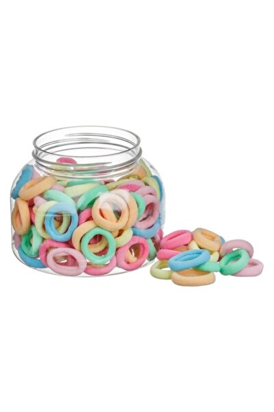 OEM Elastice de păr Frotte de diferite culori în recipient transparent pentru...