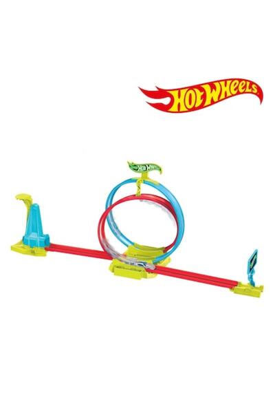 OEM Hot Wheels Neon Speeders Race Track, Laser Stunt Slamway, Double Loop, Mu...