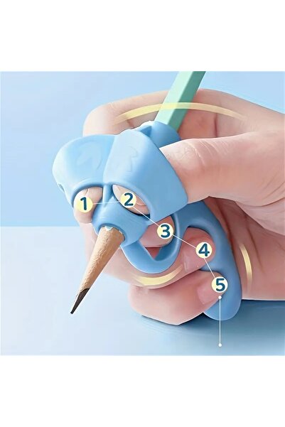 GlassySKY (قطعتان) أداة تصحيح قبضة القلم، جهاز تصحيح الكتابة اليدوية من السيليكون الناعم، مساعد الكتابة المريح