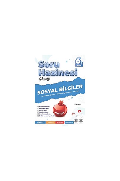 Nartest Yayınları 6. Sınıf Prestij Sosyal Bilgiler Soru Hazinesi