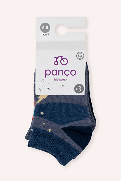 Panço Boy's 3-Piece Booties Socks Set