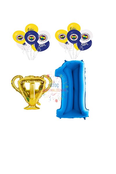 İSTOÇ PARTİ Fenerbahçe Sarı lacivert Doğum Günü Konsepti Yaş 1
