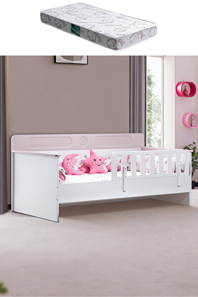 Setay Karyola, Flora Montessori Karyola - Pembe + 1 Adet Comfort Yatak