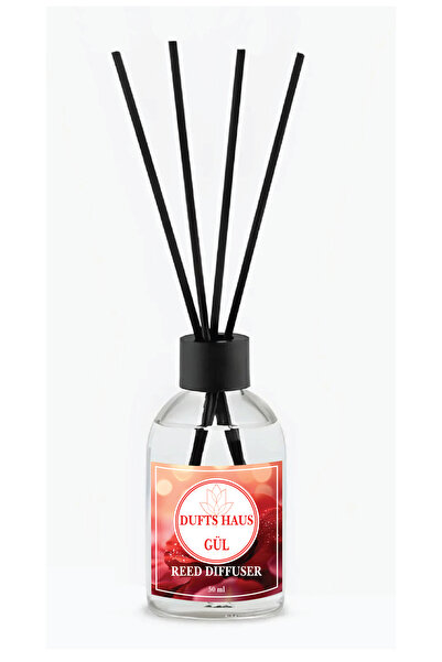 duftshaus Isparta Gülü Çubuklu Oda Kokusu Bambu Banyo Tuvalet Mutfak Salon Ko...