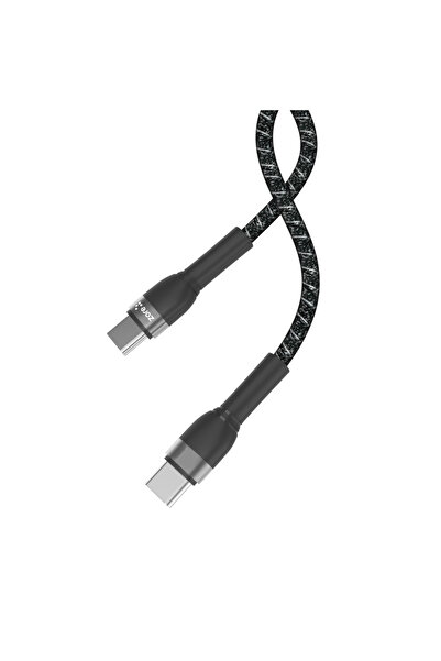 zore Black Shira Series Type-C to Type-C Pd Cable 2 Meters-Senk