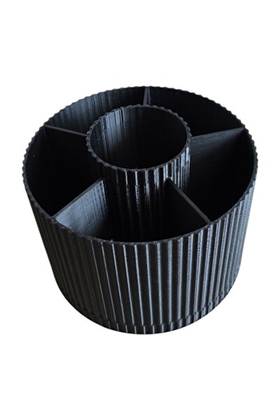 OEM Organizator rotativ de machiaj cu 6 compartimente – Negru