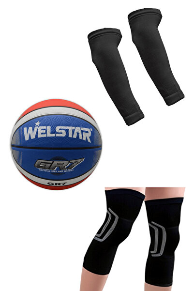 Alvin Spor Basketbol Spor Seti - Basketbol Topu, Dizlik, Kolluk Ile Tam Takım...