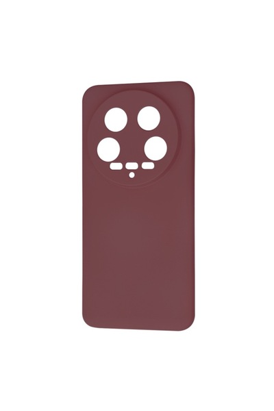 Mad View SoftFlex Silicone Protective Case for Xiaomi 14 Ultra - Plum Noble Red