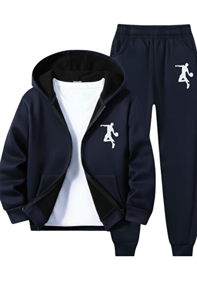 Trendy Merry Store Set de 2 pantaloni de trening pentru băieți, cu fermoar, c...