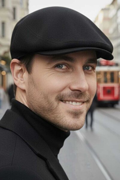 Mood Agenda Men's London Cashmere Cap with Elastic Back