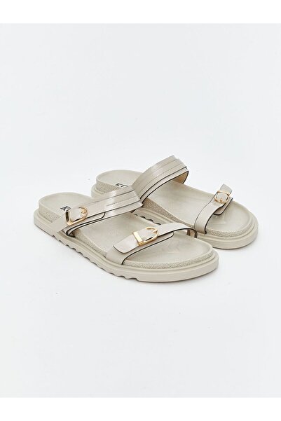 LC Waikiki Koor Leather Look Women's Slippers