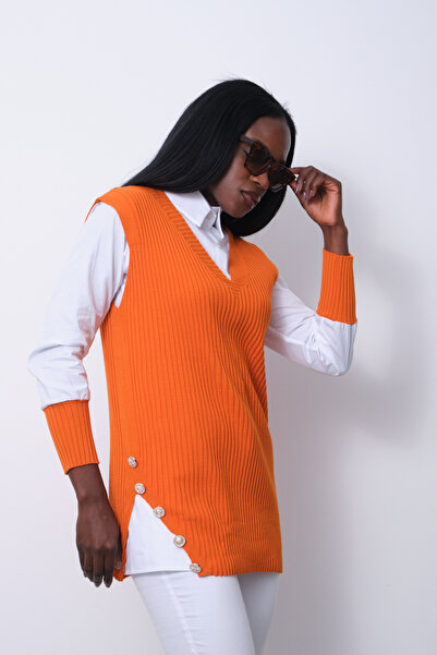 Clothes Fast Ribbed Knit Sweater Shirt Double Combination