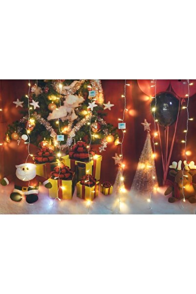 Flippy Perdea luminoasă de Crăciun, IP44, 17m x 1m, 1020 LED-uri alb cald, bliț, transformator cu telecomandă