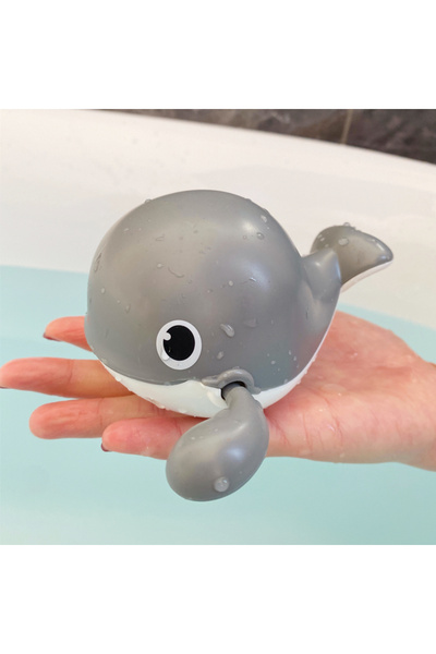 Choice Grey whale Baby Bath Toys Kids Swimming Clockwork Dolls Play Water Fun Bathing Cute Funny Children B