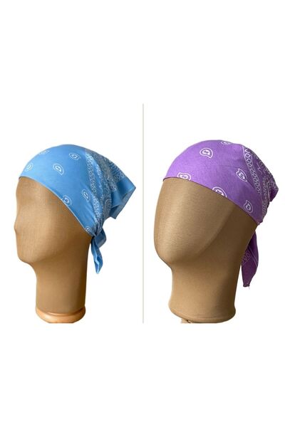 Rupen Kraft 100% βαμβάκι Κλασικό σχέδιο Unisex Σετ μπαντάνας 2 τεμαχίων Πολύχρωμη μπαντάνα με έθνικ σχέδια Μια ποιοτική μπαντάνα