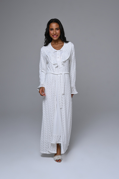 Marilyn Club Women's Nightgown with Robe 2-Piece Set