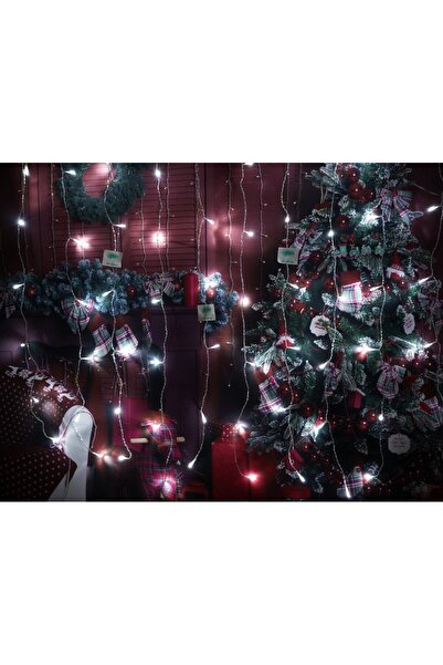 Flippy Cortină luminoasă de Crăciun, IP44, 14 m x 1 m, 840 LED-uri, Alb Rece