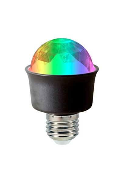 Powermaster مصباح ديسكو LEDx AL-KX6882 صغير بزاوية 360 درجة، 3.3 واط، E27، مص...