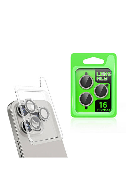 zore Apple iPhone 16 Pro Senk Cl-07 Camera Lens Protector-Titanium-Gray