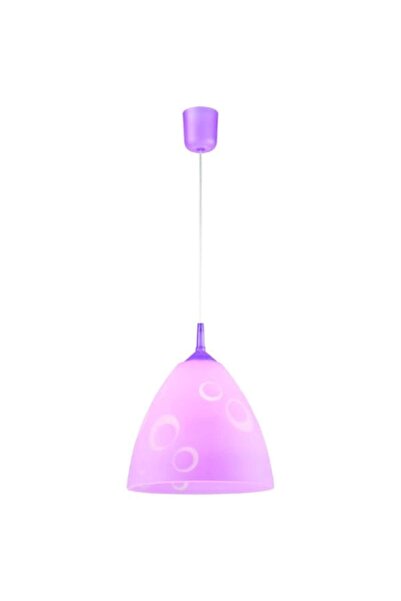 Lamkur Candelabru modern Plexa, violet, design circular, 1 x 60 W, E27