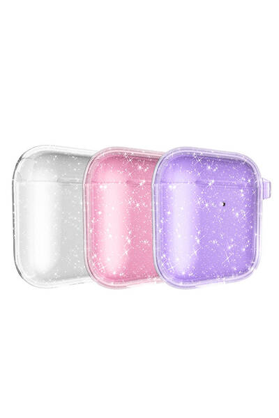 zore Air-Pods Senk Allstar Airbag 32 Shining Glitter Translucent Color Case-Pink