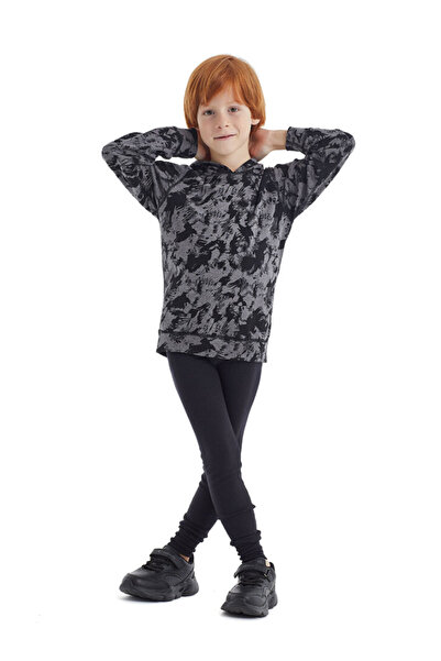 Blackspade Çocuk Termal Sweatshirt 2. Seviye 5946 - Gri Melanj