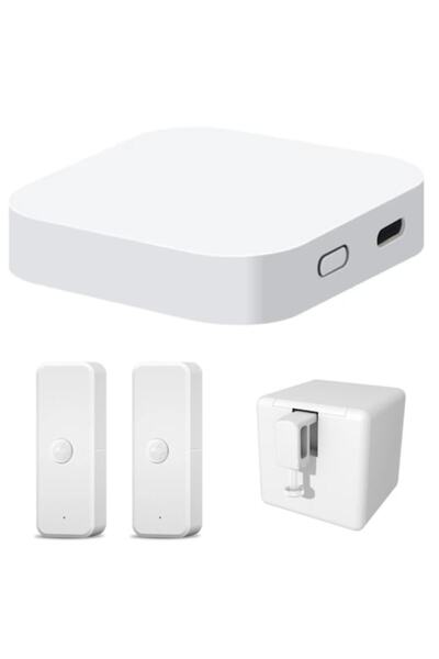 UnderShop Set Smart Home: Hub Gateway Zigbee + Bluetooth, 1 Fingerbot, 2 Senzori de Mișcare, Tuya/Smart Life