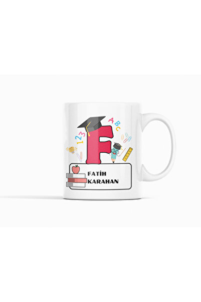 Nino Store Special Design Gift Printed Mug for Teachers Starting with the Letter F