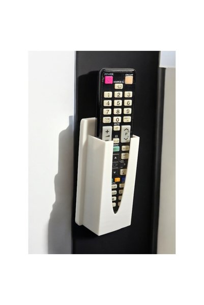 OEM Suport telecomandă TV, alb 60x42x100mm, montare fără găurire