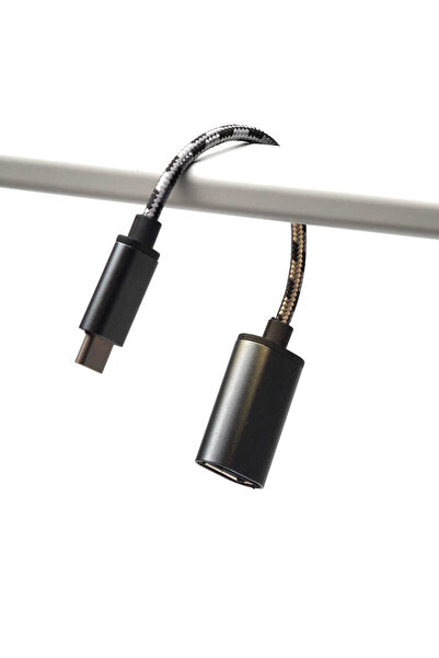 zore Black Wired Metal Type-C Otg-Senk