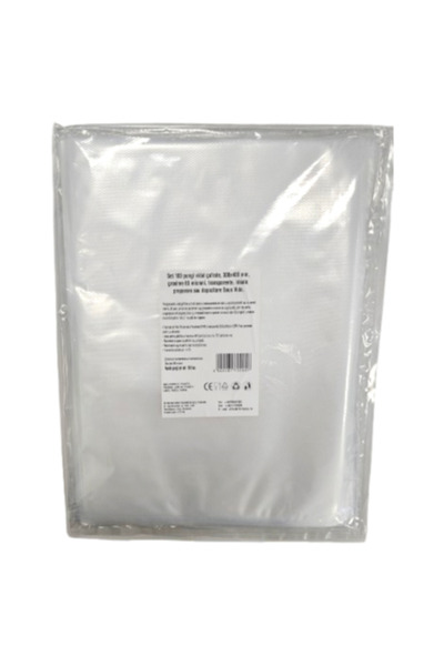 Urgent Horeca Embossed vacuum bags, 300x400 mm, 85 micron thickness, ideal for Sous Vide cooking, set of 100 pieces