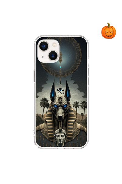 Dali Design حافظة شفافة متوافقة مع هاتف iPhone 15 Plus بتصميمات مصر القديمة 5
