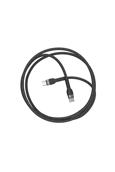 zore Black Shira Series Type-C to Type-C Pd Cable 1 Meter-Senk