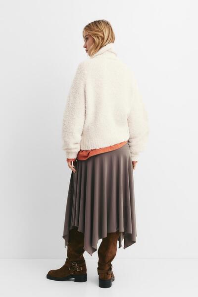 Pull & Bear Fermuarlı buklet hırka