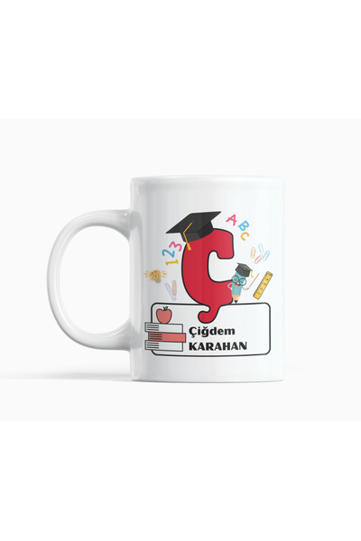 Nino Store Special Design Gift Printed Mug for Teachers Starting with the Letter C