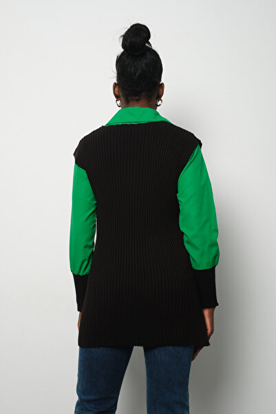 Clothes Fast Ribbed Knit Sweater Shirt Double Combination