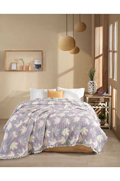 luxtex Cu două fețe, model jacquard, 5 straturi, pătură din muselină căptușit...