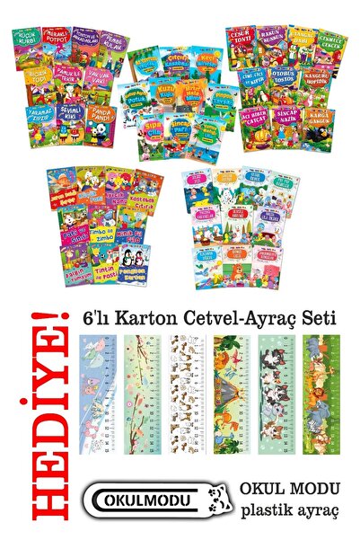 Timaş Çocuk Mini Masallar Set 1-2-3-4-5 (50 Kitap 1600 Sayfa)