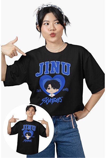 Fuddy Moda تي شيرت كبير الحجم مطبوع عليه جينو للرجال والنساء، تي شيرت للأطفال...