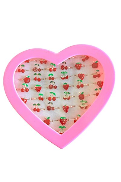 TAKIŞTIR 36-Piece Mixed Color Mixed Figure Adjustable Children's Ring Set