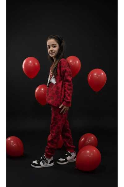 jeliboomkidswear Jeliboom Kız Çocuk Eşofman Takımı - 3 İplik Şardonlu